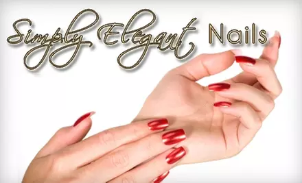 $30 for Hot-Oil Manicure and Salt-Glow Pedicure at Simply Elegant Nails ($70 Value) - Primary Image