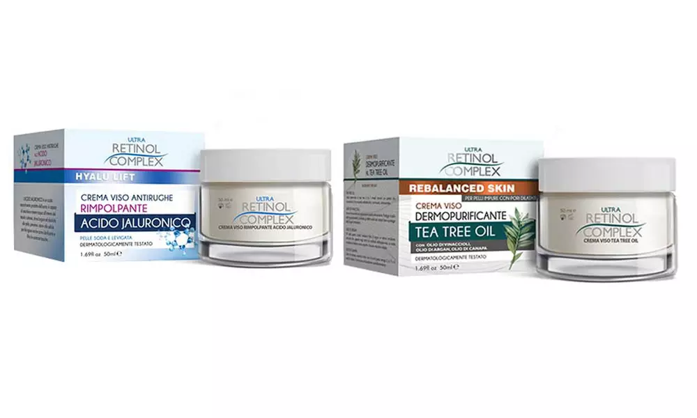 2 creme viso antirughe Retinol Complex a scelta