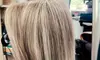 Condition & Blowdry  with Optional Haircut, Root Touch Up, Partial or Full Highlights (Up to 57% Off)