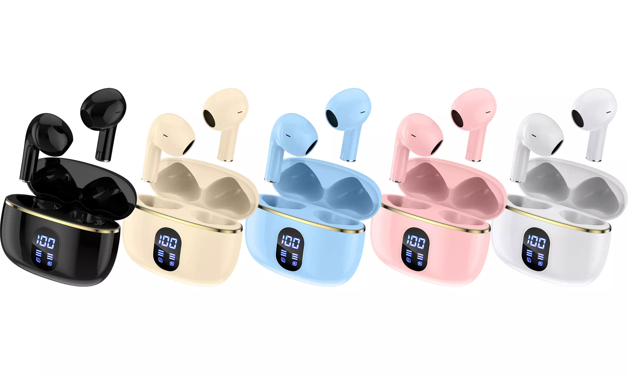 Écouteurs sans fil TWS Dallas avec étui de chargement