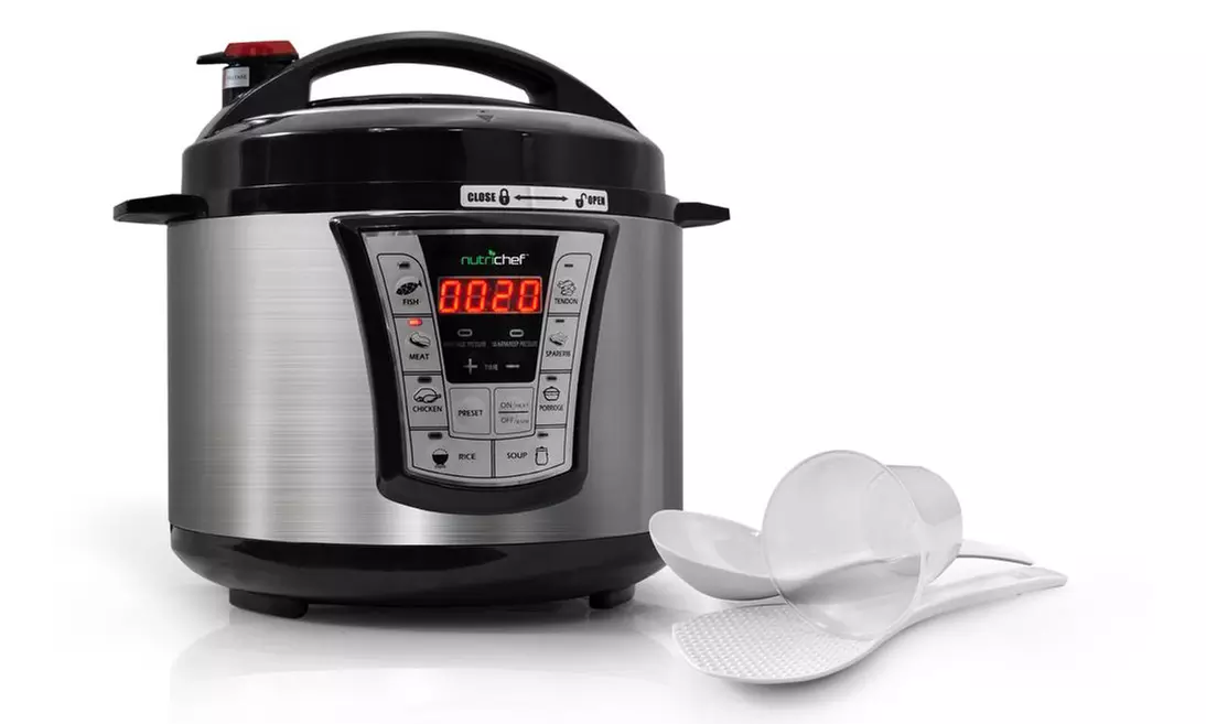 Nutrichef Multi-Function Pressure Cooker and Rice Cooker - Primary Image