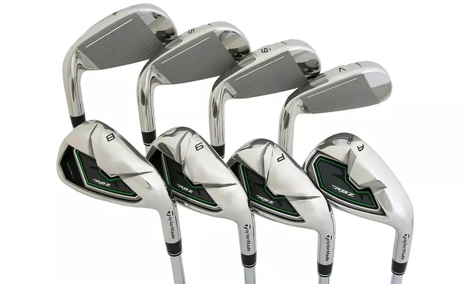 Set of 8 TaylorMade RBZ Right-Handed, Steel-Shaft Golf Irons. Free Returns. - Primary Image