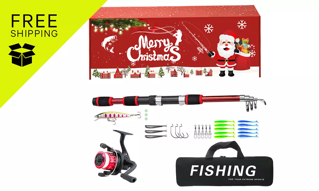 FREE SHIPPING - XMAS25- Christmas Fishing Lures Gift Set -1Pcs: Red or Green ( Up to 70% Off ) - Primary Image