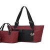 Image 12: Havenly Vegan Leather Tote Set - Stylish & Functional