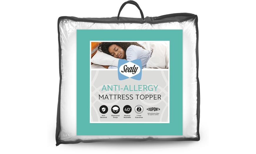 Image 8: Sealy Luxury Anti Allergy Pillows or Mattress Topper