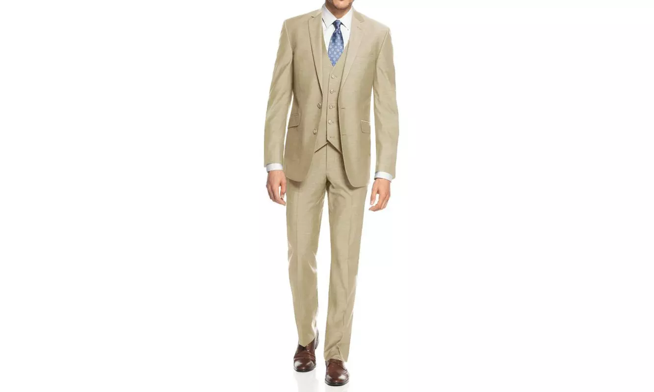 Braveman Men's Slim-Fit Solid Suit (3-Piece) - Second Medium