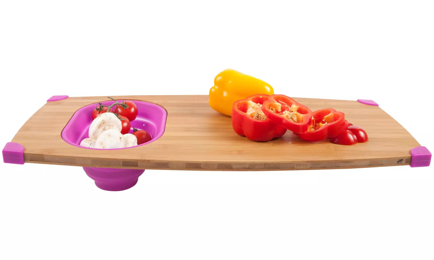 Core Bamboo Over-the-Sink Cutting Board with Corner Grips - Primary Image