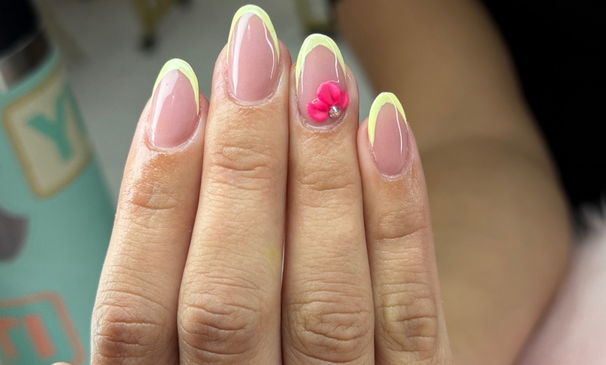 Image 1: Transform with Acrylic Nails, Gel Pedicure or Manicure Plus Pedicure 