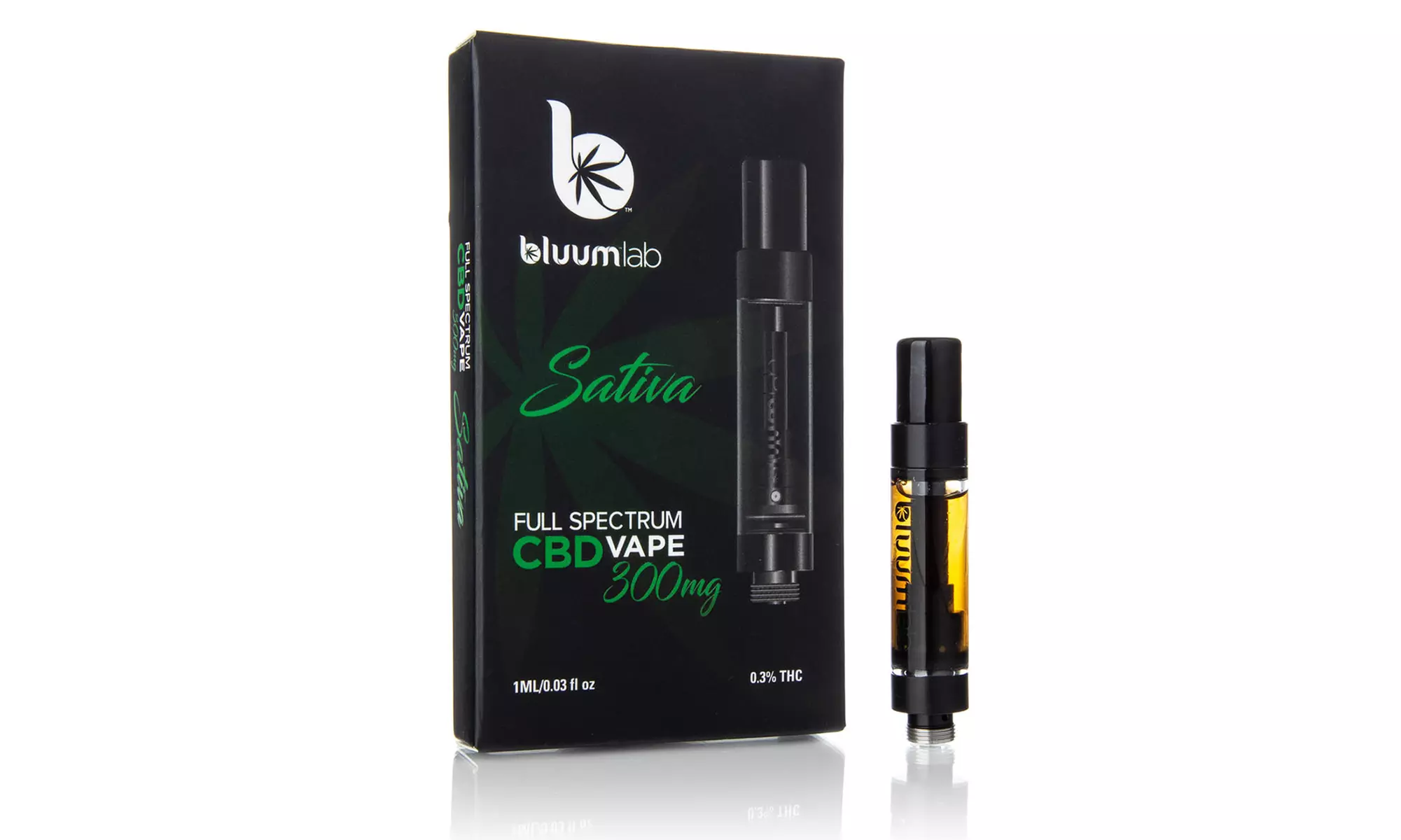 Full Spectrum CBD Pre-Filled Vape Cartridge 300MG from Bluum Lab - Second Medium