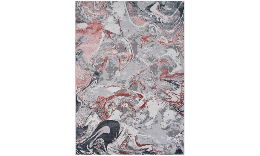 Image 34: Modern Abstract Emperor Contemporary Thick Rug