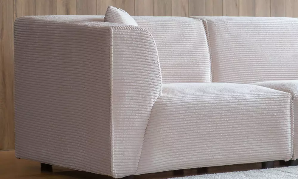 Canapé modulable Kocoon 3 places avec son pouf