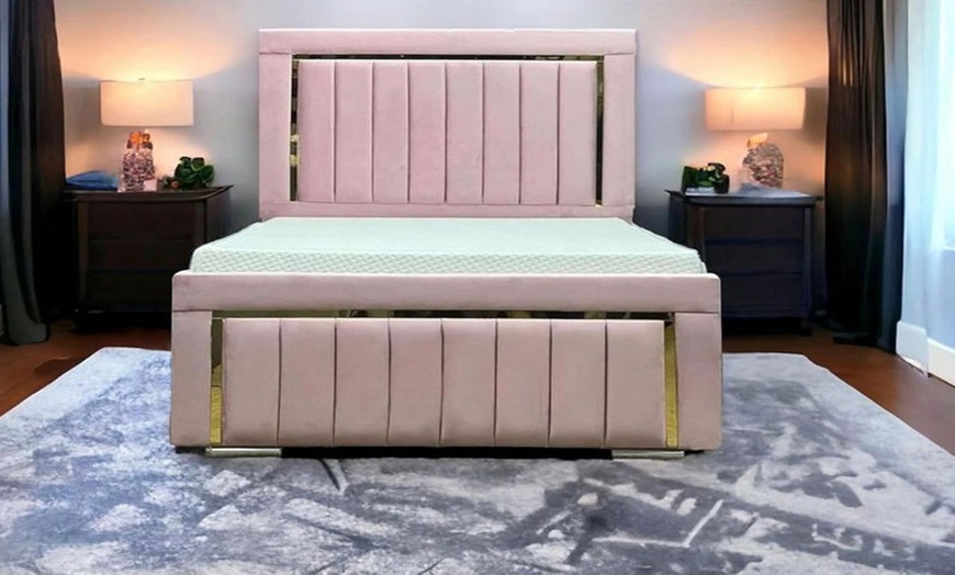 Image 11: Aurum Gold Line Bed Frame