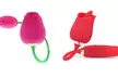 10 Speed Rose G-spot Vibrator Clit Sucker Nipple Licking Sucking Dildo - Second Medium