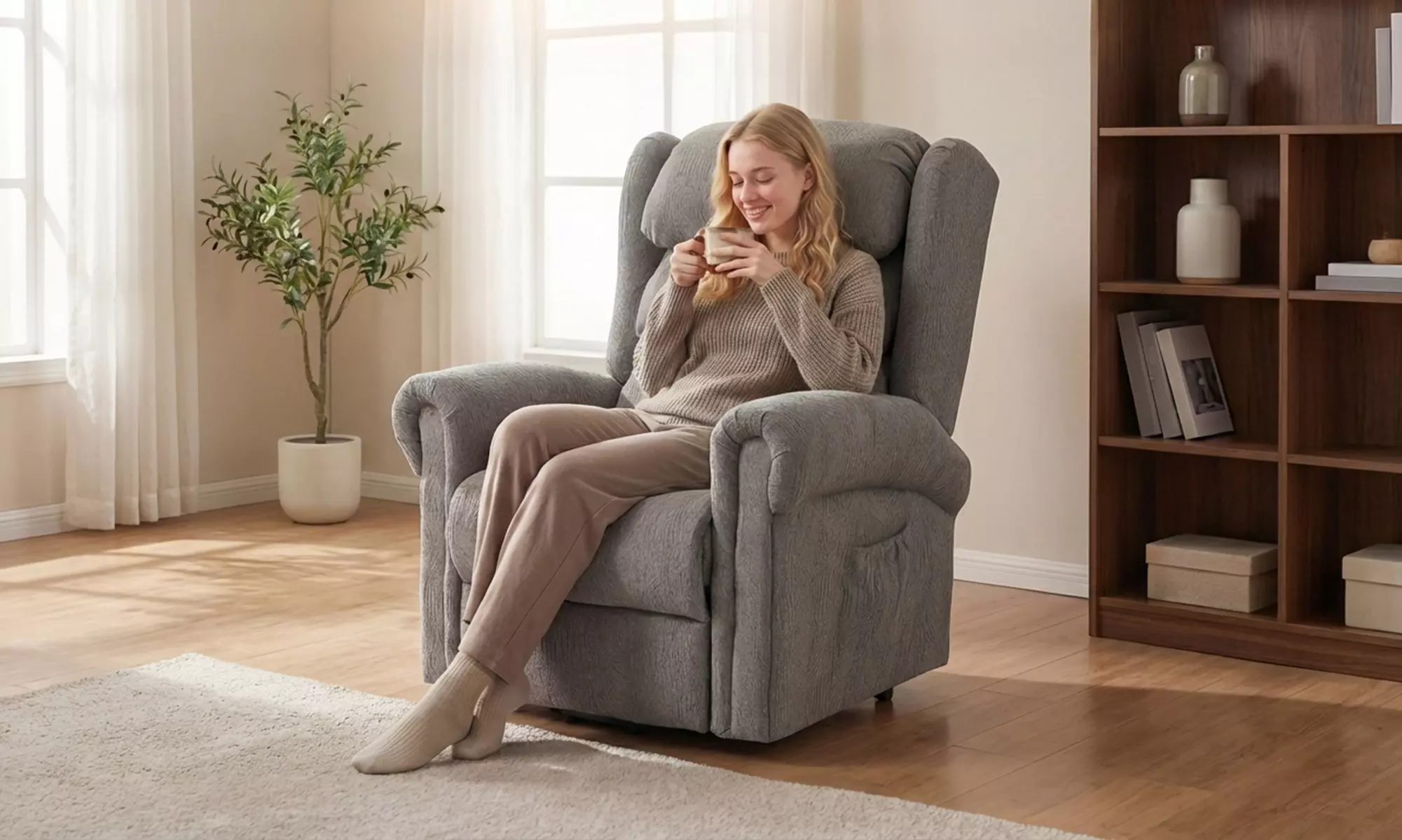 HOMCOM Power Lift Recliner Chair for Elderly