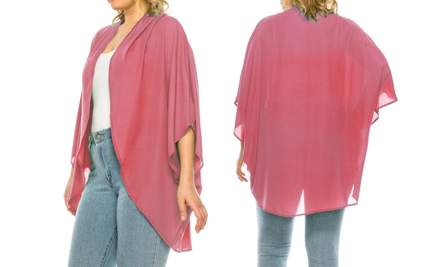 Image 13: MOA Collection Women's Loose Fit Cardigan Sweater
