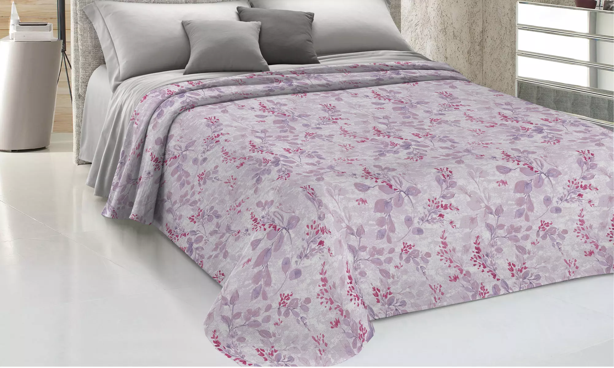 Copriletto primavera-estate in cotone