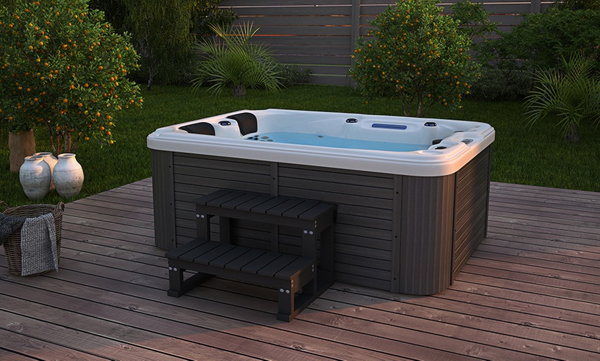 Image 3: Home Deluxe Outdoor Whirlpool BEACH, optional mit Treppe & Abdeckung