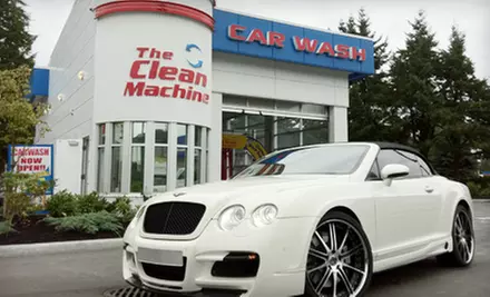 Three Pack of Bronze-Package or Gold-Package Car Washes at The Clean Machine in Coquitlam (Up to 55% Off)  - Primary Image