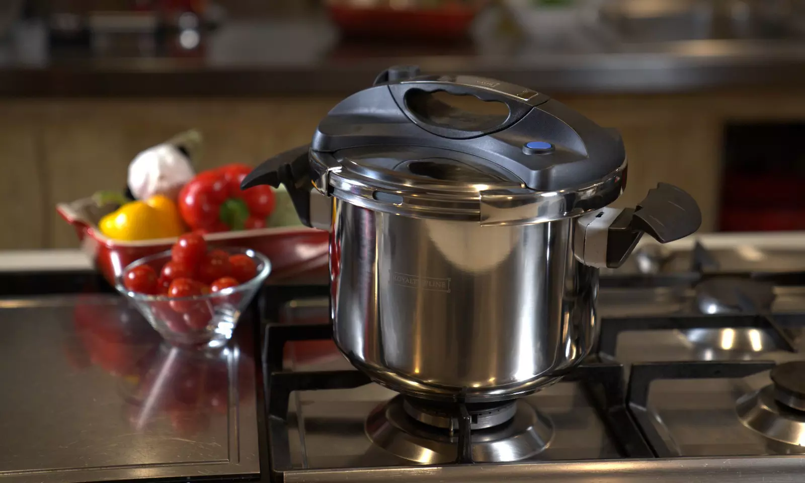 Olla a presión de acero inoxidable de Royalty Line