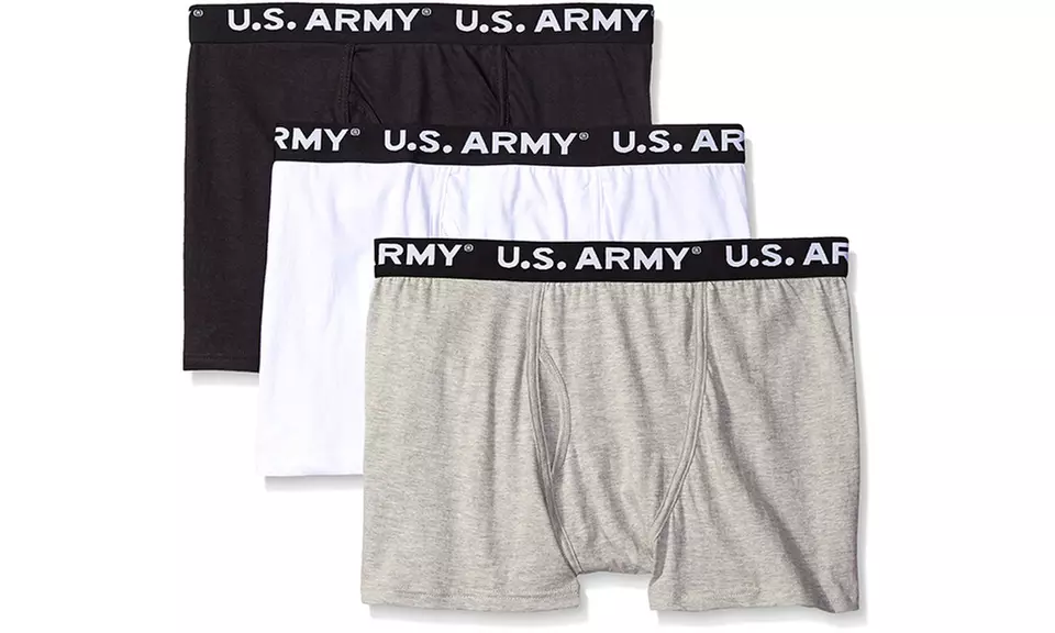 US Army Men's Signature Boxer Briefs (3-Pack) (Sizes XL & XXL) - Primary Image