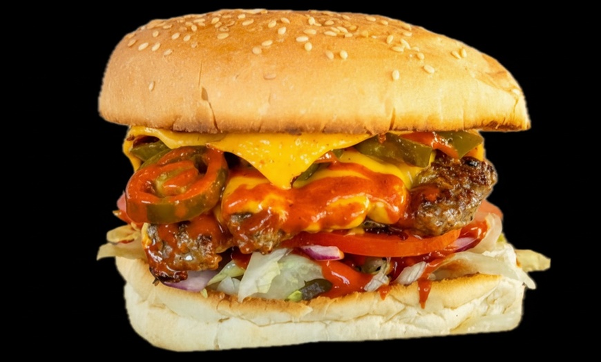 Image 5: Classic Burger Meal with Fries and Drink for One, Two, or Four People