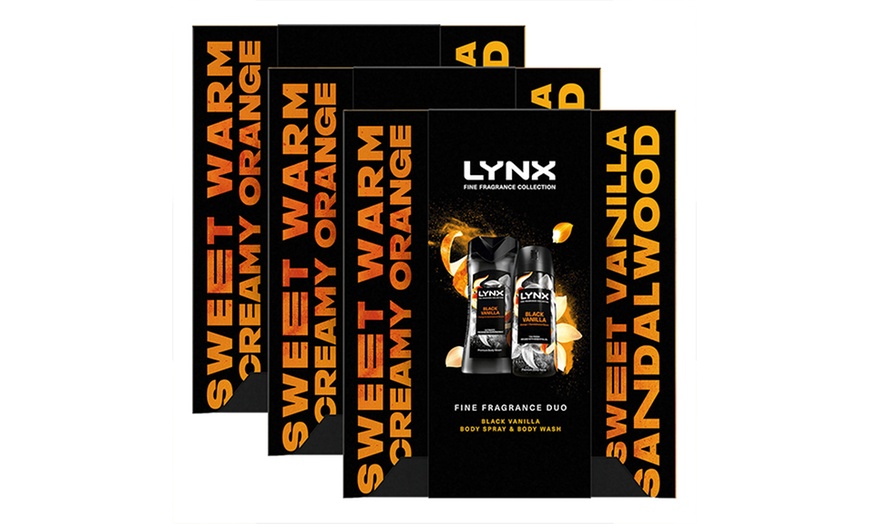 Image 4: Up to Four Lynx Black Vanilla Duo Gift Set of Body Spray and Wash