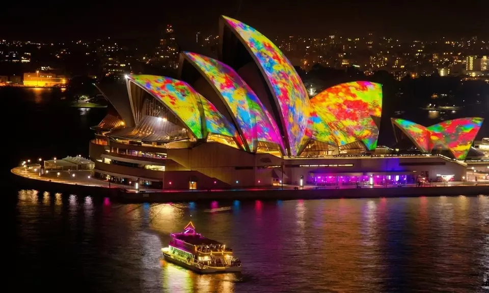Vivid Harbour Nights: 90-Min Cruise w/Hot Finger Food for Adult Or Kid