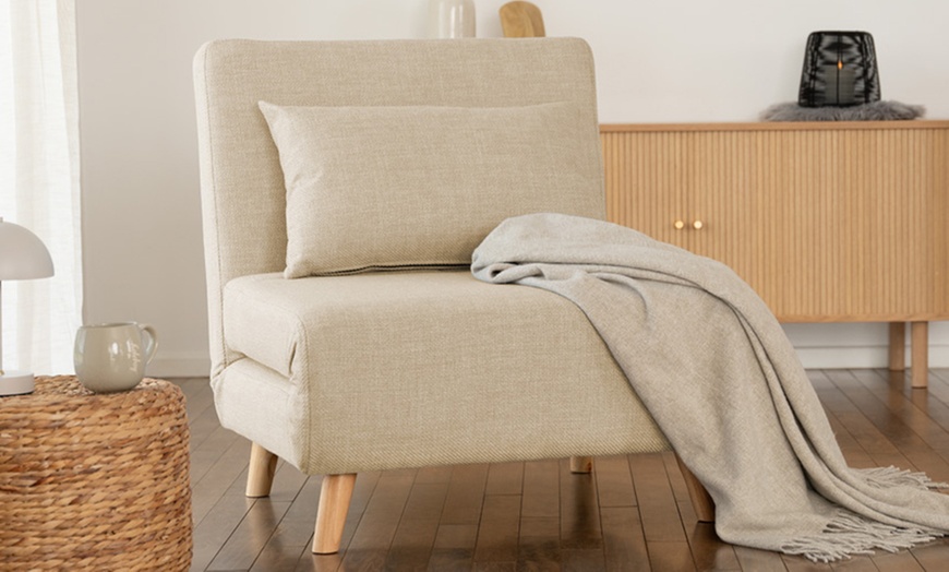 Image 9: 3-in-1 Schlafsessel: Sessel, Lounge oder Bett