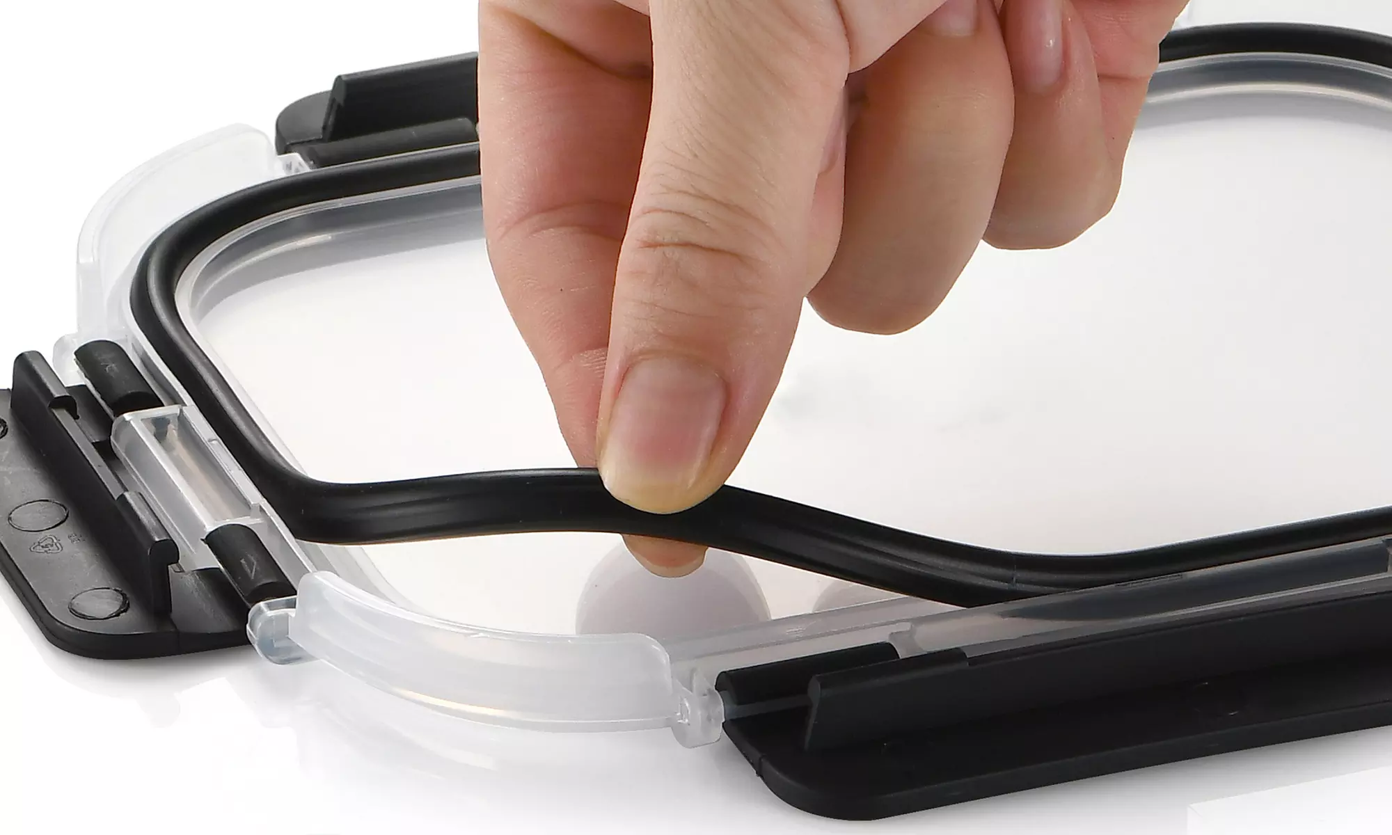 12 contenitori in vetro borosilicato con coperchi