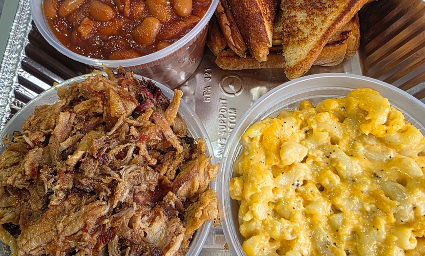 Image 2: Taste the Cowboy Burger and Family BBQ Experience