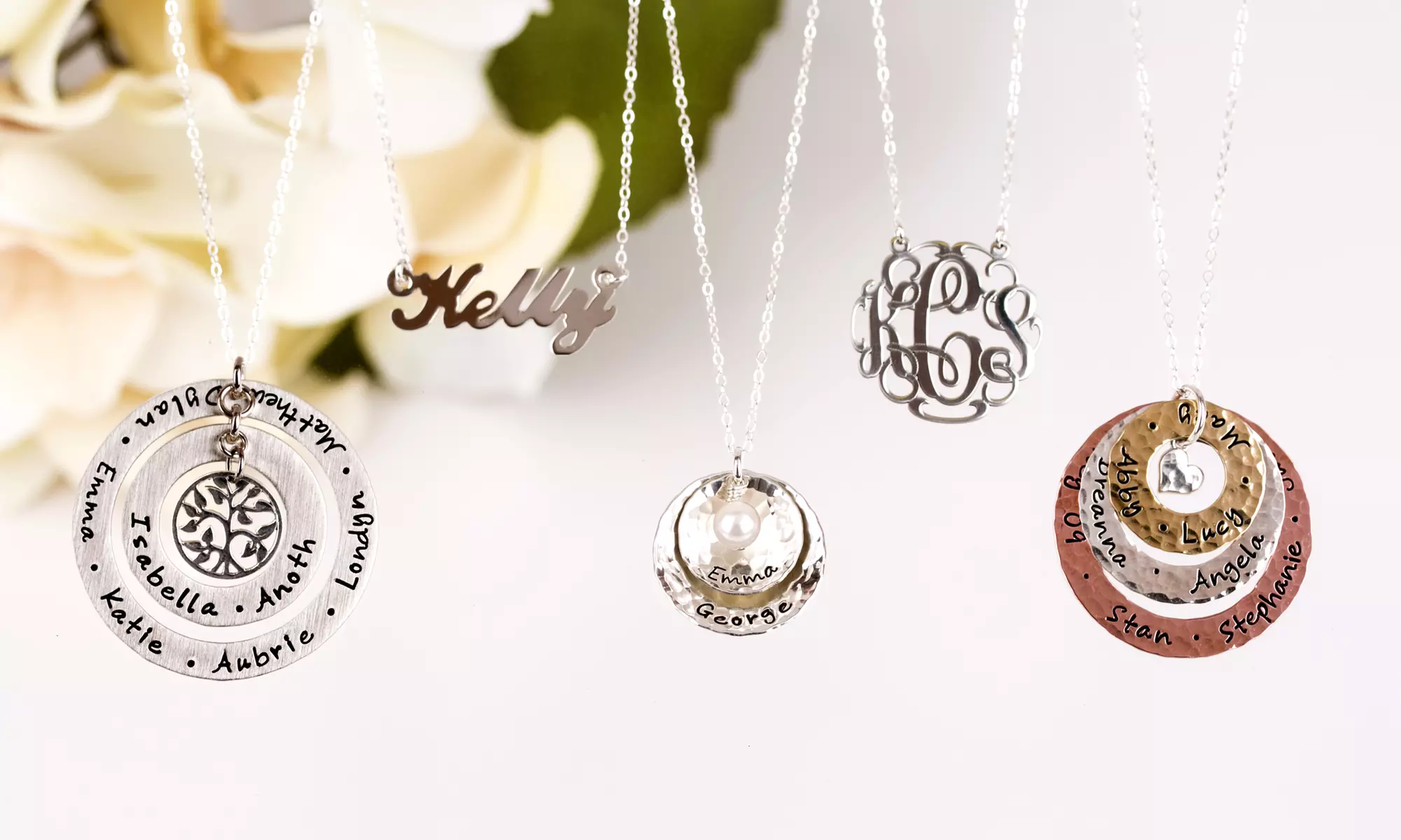 Personalized Jewelry from AJ's Collection (55% Off). Three Options Available. - Primary Image