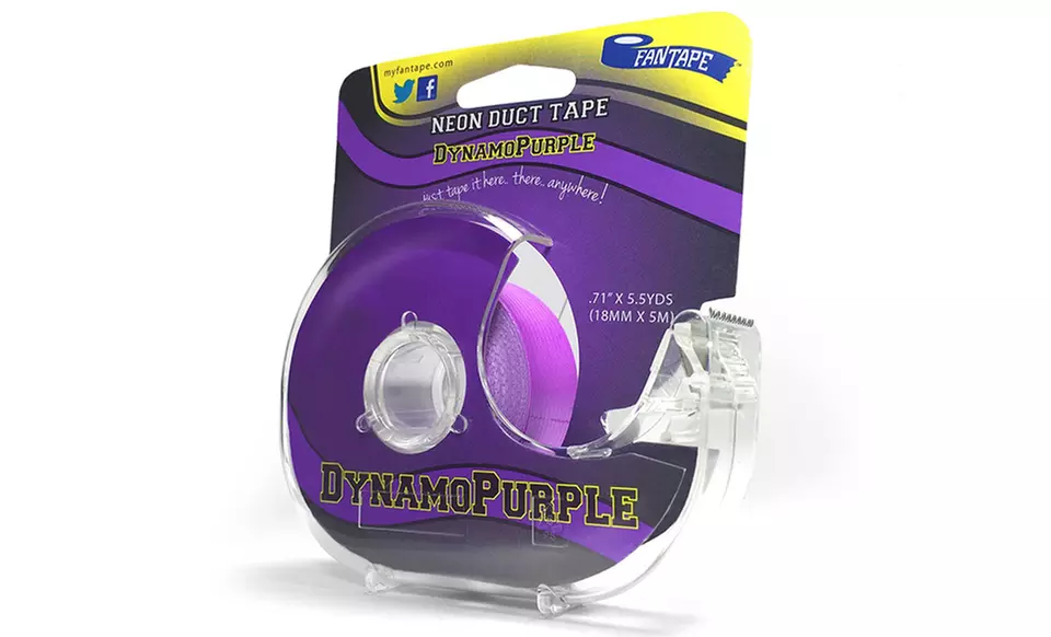 Mini Neon Duct Tape with Dispenser - Second Medium
