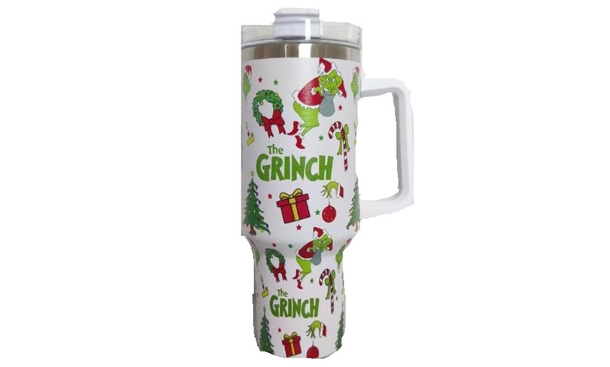 Image 9: 1 ou 2 gobelets de Noël en acier inoxydable d'1 L avec poignée