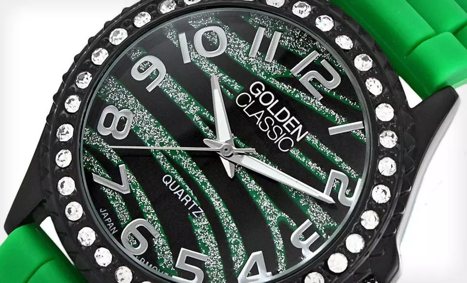 $12 for a Golden Classic Women’s Glam Jelly Watch ($36 List Price). Multiple Colors Available. Free Shipping. - Second Medium