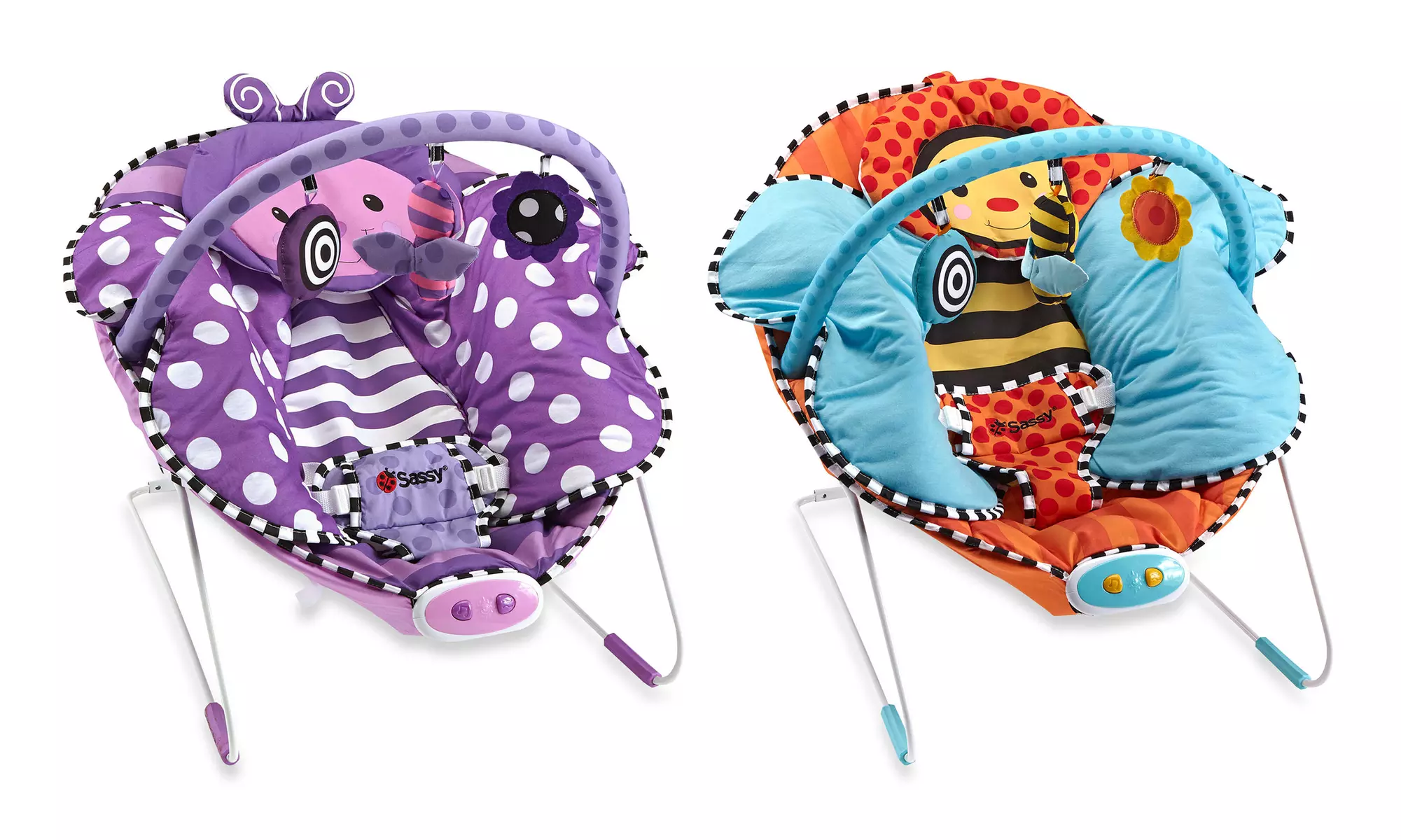 Sassy Cuddle Butterfly or Bumblebee Baby Bouncer - Primary Image