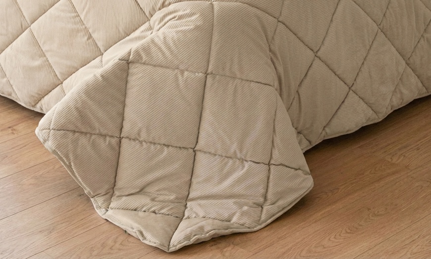 Image 17: Trapunta invernale matrimoniale in velluto