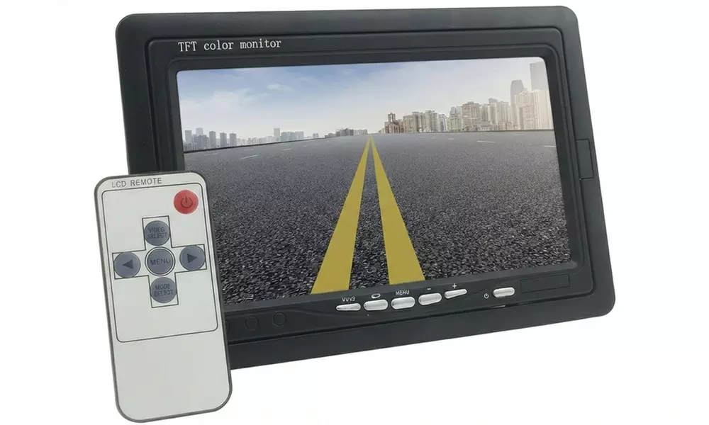 Moniteur LCD 7 pouces 2 entrées RCA DVD