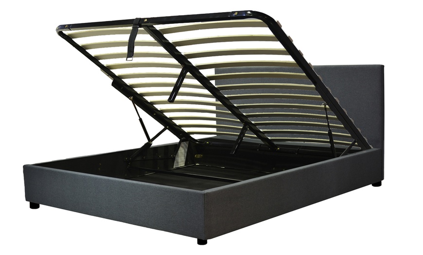 Image 6: Canapé abatible de láminas y colchón opcional, de Sampur