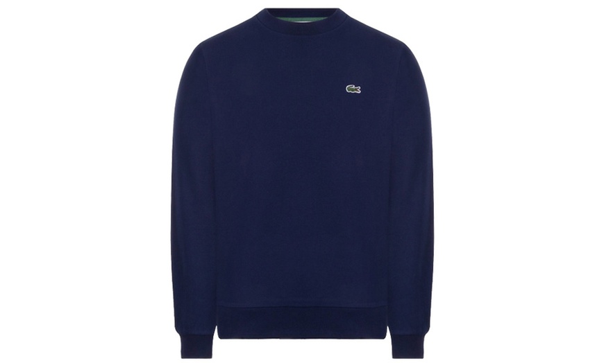 Image 4: Lacoste sweater met ronde hals en logo van katoenfleece