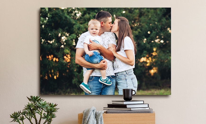 Image 1: Jouw foto op canvas