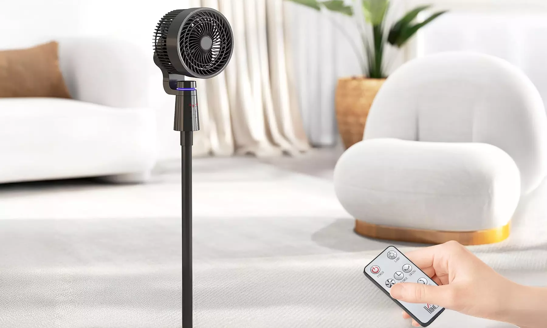 HomCom Pedestal Air Circulation Fan