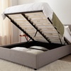 Image 12: DS Living Marcelli Upholstered Bed in Grey 