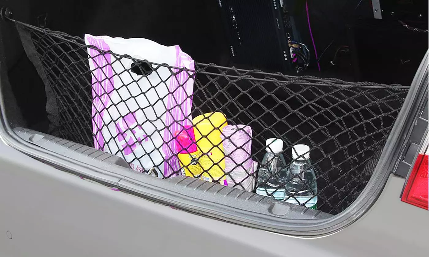 iMounTEK Adjustable Elastic Trunk Net for Car, Van, Truck, and SUV Storage