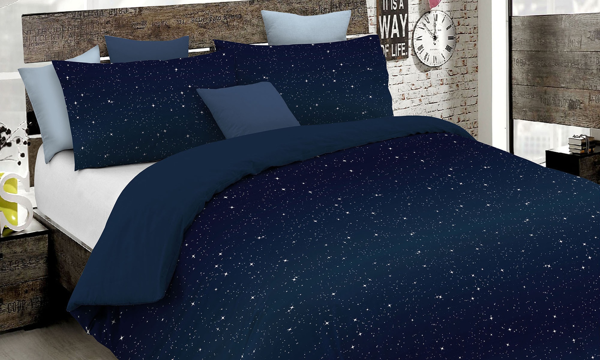 Parure de lit en microfibre, modèle au choix