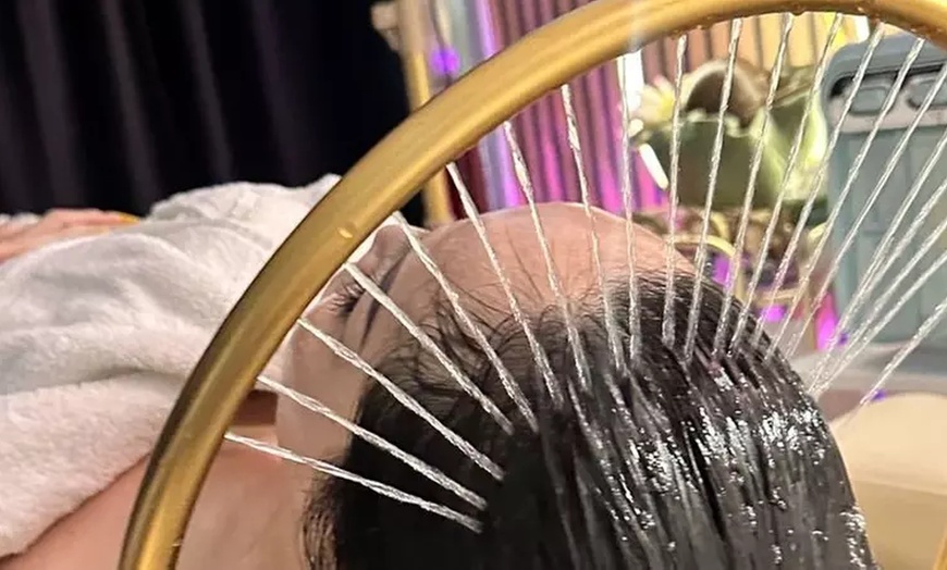 Image 1: 75 Min HeadSpa w/Massage on Neck & Scalp + Mini-Facial for 1 or 2