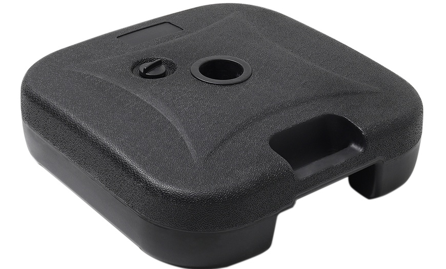 Image 17: Outdoor Large 3M Rotating Parasol with Multiple Base 