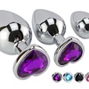 Image 3: 3Pcs ItBelongs2U Metal Jewelry Anal Plugs Trainer Beginners Advanced Users