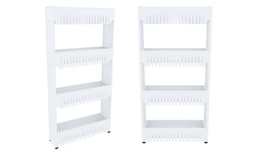 Image 2: Carrellino portaoggetti salvaspazio