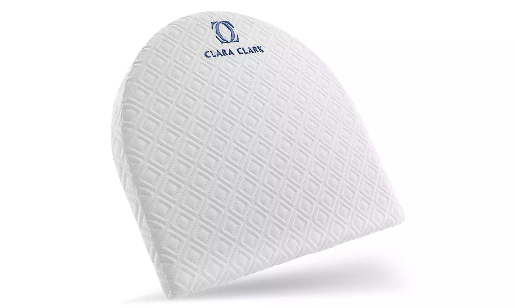 Clara Clark Memory Foam Crib & Bassinet Wedge & Bed Rail Pillow w/ Cotton Cover 