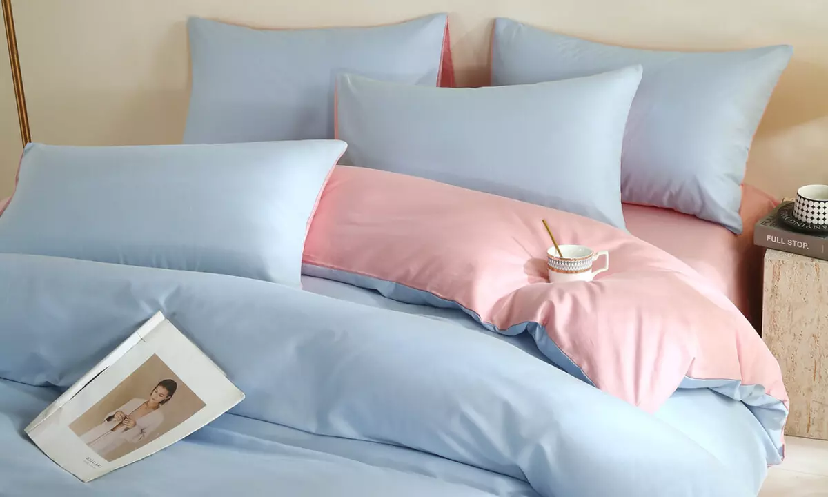 Reversible Pure Cotton Pillowcase Pair